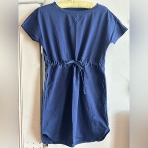 Sporty-Chic Navy Blue Dress